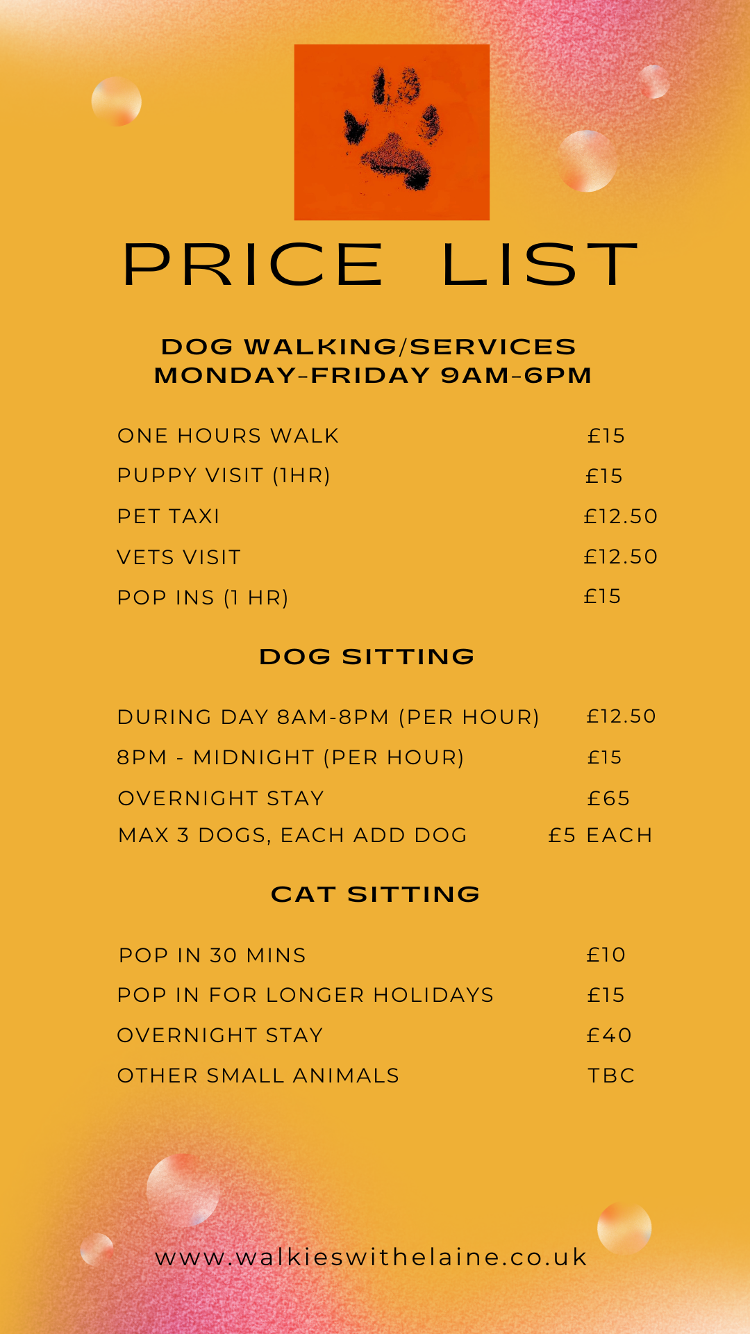 how much does it cost for a dog walker uk